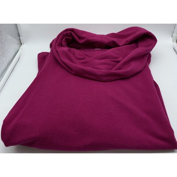 Lands End Cowl Neck Ladies Cozy Sweatshirt Stretch Pullover Size XL 18-20 - Picture 4 of 9